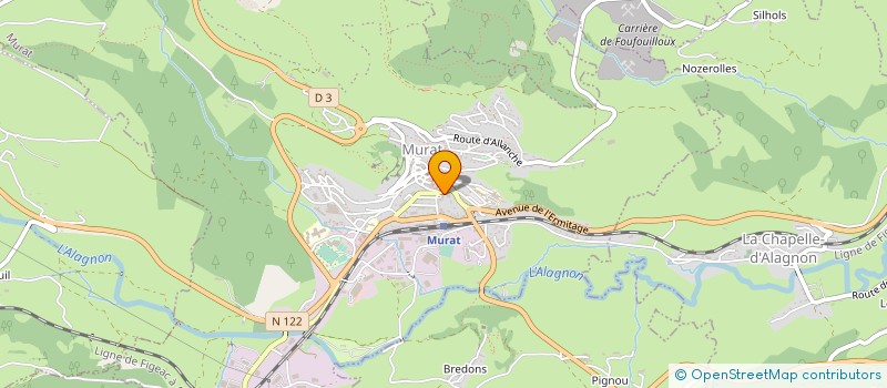 localisation de l'entreprise COMMUNE DE MURAT à MURAT