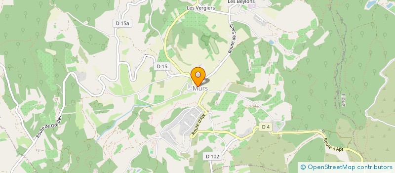 localisation de l'entreprise COMMUNE DE MURS  MURS