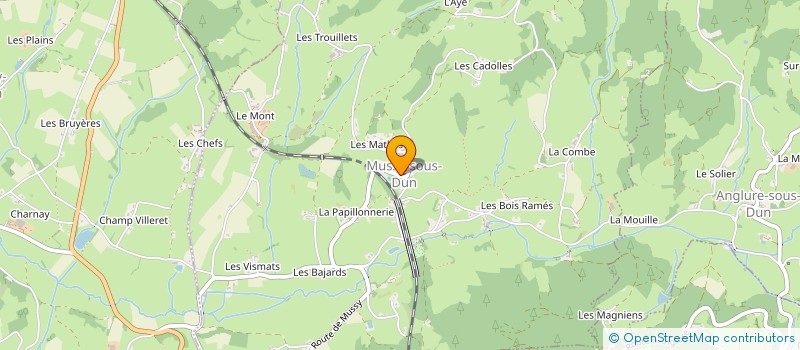 localisation de l'entreprise COMMUNE DE MUSSY SOUS DUN  MUSSY-SOUS-DUN