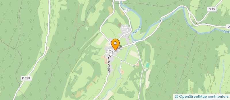 localisation de l'entreprise COMMUNE DE MYON  MYON