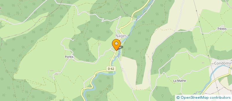 localisation de l'entreprise COMMUNE DE NAGES  NAGES