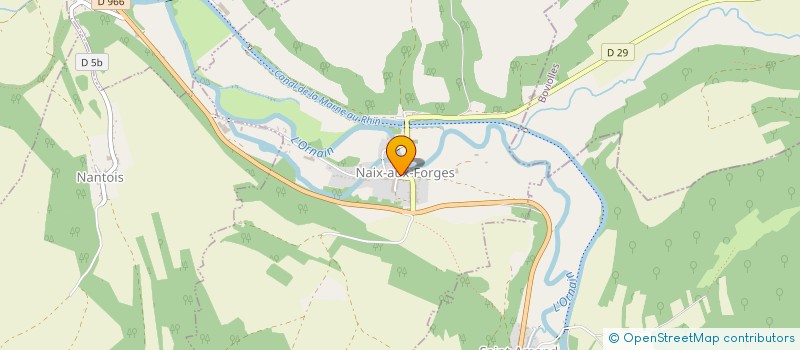 localisation de l'entreprise COMMUNE DE NAIX AUX FORGES  NAIX-AUX-FORGES