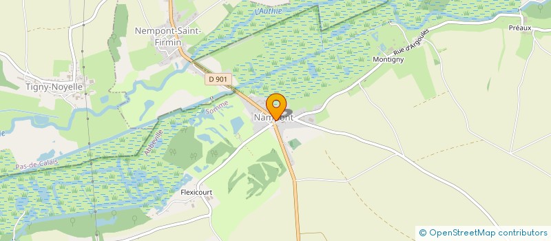 localisation de l'entreprise COMMUNE DE NAMPONT  NAMPONT