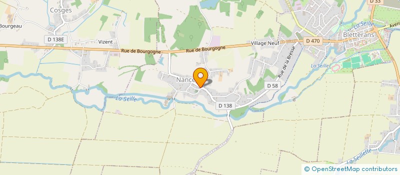 localisation de l'entreprise COMMUNE DE NANCE  NANCE
