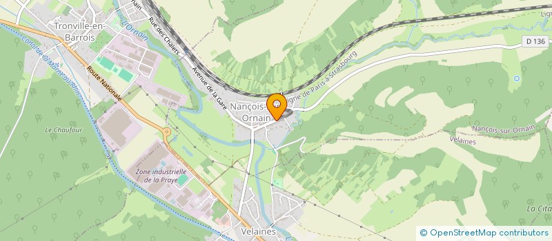 localisation de l'entreprise COMMUNE DE NANCOIS SUR ORNAIN à NANCOIS-SUR-ORNAIN