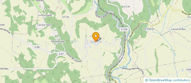 localisation de l'entreprise COMMUNE DE NAUSSAC  NAUSSAC