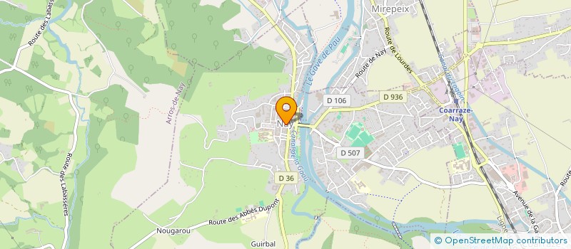 localisation de l'entreprise COMMUNE DE NAY à NAY