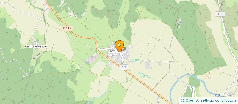 localisation de l'entreprise COMMUNE DE NEBIAS  NEBIAS