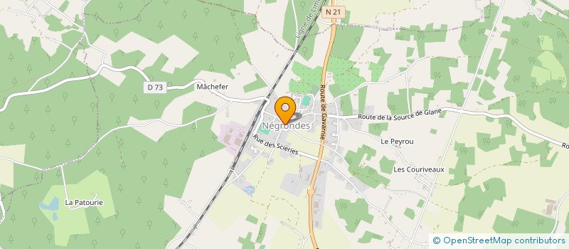 localisation de l'entreprise COMMUNE DE NEGRONDES  NEGRONDES
