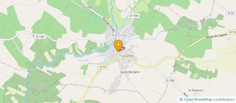 localisation de l'entreprise COMMUNE DE NERCILLAC  NERCILLAC