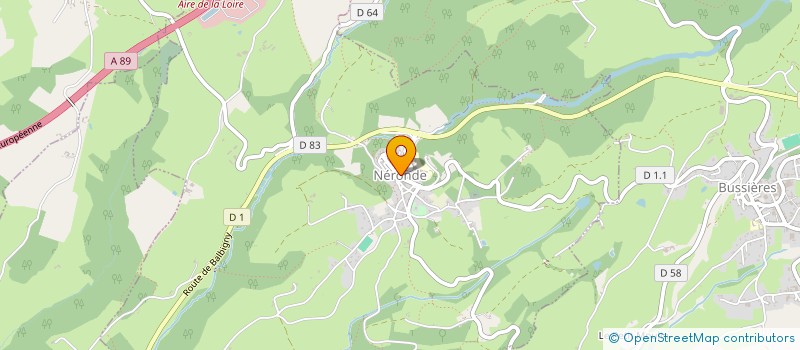 localisation de l'entreprise COMMUNE DE NERONDE  NERONDE