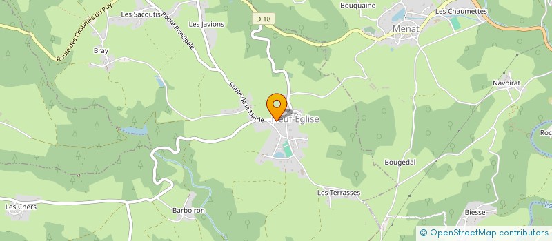 localisation de l'entreprise COMMUNE DE NEUF EGLISE  NEUF-EGLISE