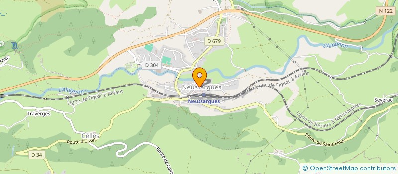 localisation de l'entreprise COMMUNE DE NEUSSARGUES-MOISSAC à NEUSSARGUES EN PINATELLE