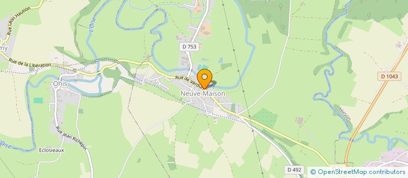localisation de l'entreprise COMMUNE DE NEUVE MAISON  NEUVE-MAISON