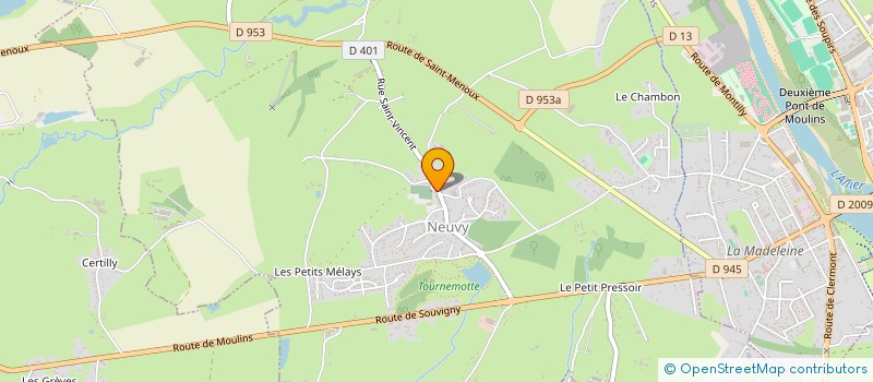 localisation de l'entreprise COMMUNE DE NEUVY  NEUVY