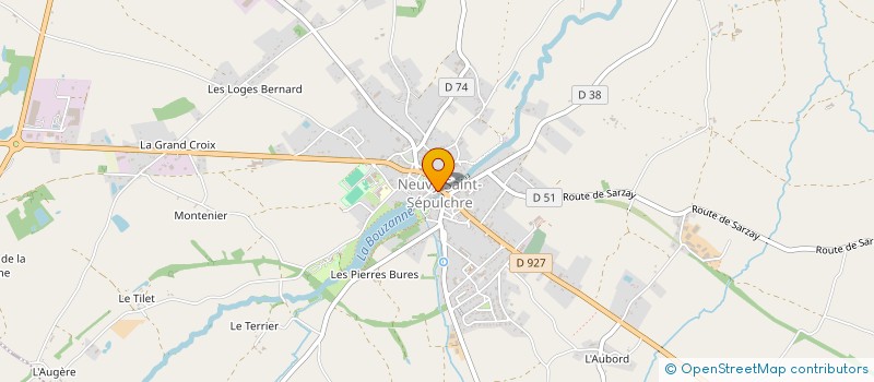 localisation de l'entreprise COMMUNE DE NEUVY SAINT SEPULCHRE à NEUVY-SAINT-SEPULCHRE