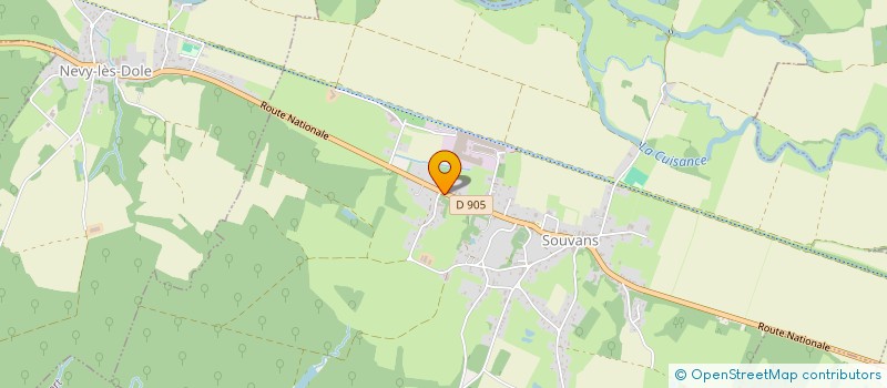 localisation de l'entreprise COMMUNE DE NEVY LES DOLE  NEVY-LES-DOLE