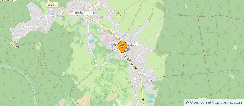 localisation de l'entreprise COMMUNE DE NIEDERHASLACH  NIEDERHASLACH