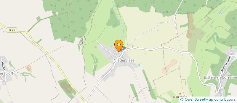 localisation de l'entreprise COMMUNE DE NIEDERVISSE  NIEDERVISSE