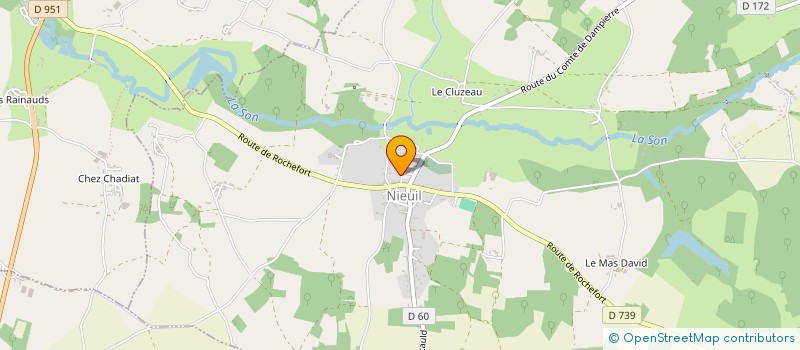 localisation de l'entreprise COMMUNE DE NIEUIL à NIEUIL