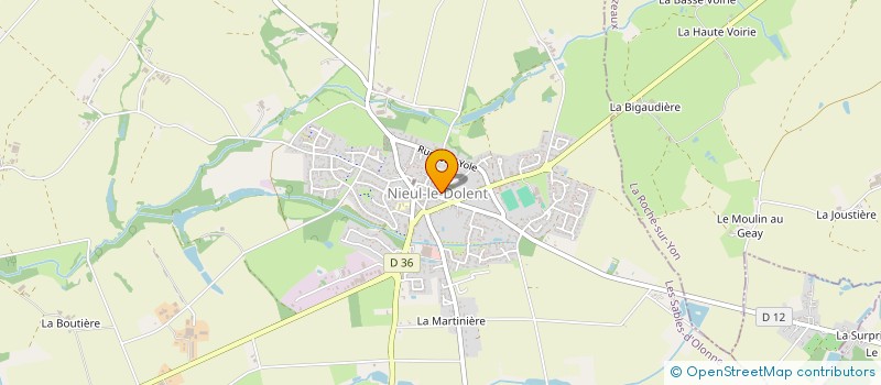 localisation de l'entreprise COMMUNE DE NIEUL-LE-DOLENT  NIEUL-LE-DOLENT