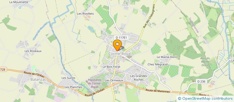 localisation de l'entreprise COMMUNE DE NIEULLE SUR SEUDRE  NIEULLE-SUR-SEUDRE