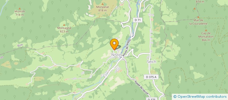 localisation de l'entreprise COMMUNE DE NISTOS  NISTOS