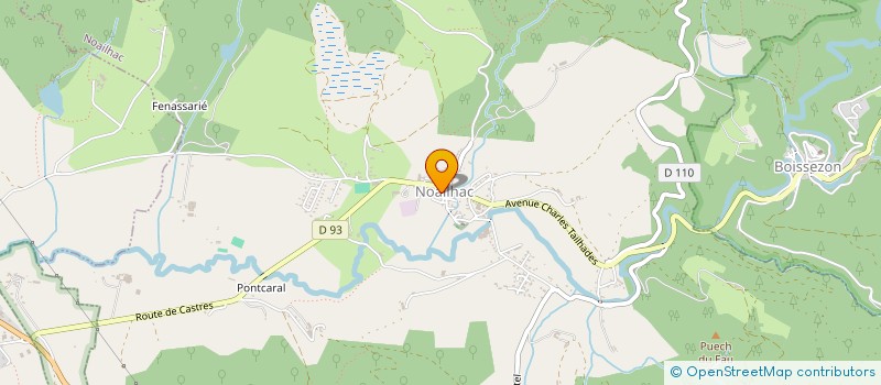 localisation de l'entreprise COMMUNE DE NOAILHAC  NOAILHAC