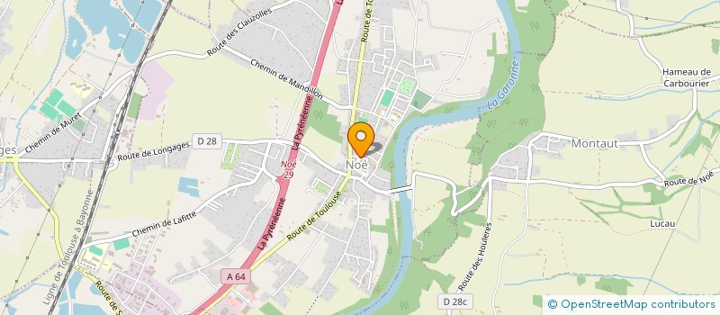localisation de l'entreprise COMMUNE DE NOE  NOE
