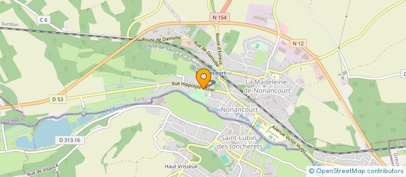 localisation de l'entreprise COMMUNE DE NONANCOURT  NONANCOURT