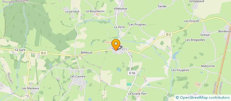 localisation de l'entreprise COMMUNE DE NOUZIERS à NOUZIERS