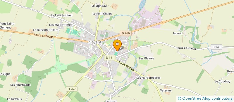 localisation de l'entreprise COMMUNE DE NOYANT-VILLAGES  NOYANT-VILLAGES