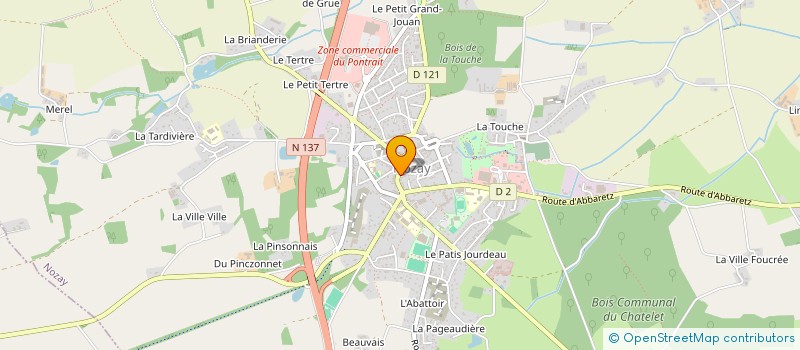 localisation de l'entreprise COMMUNE DE NOZAY  NOZAY
