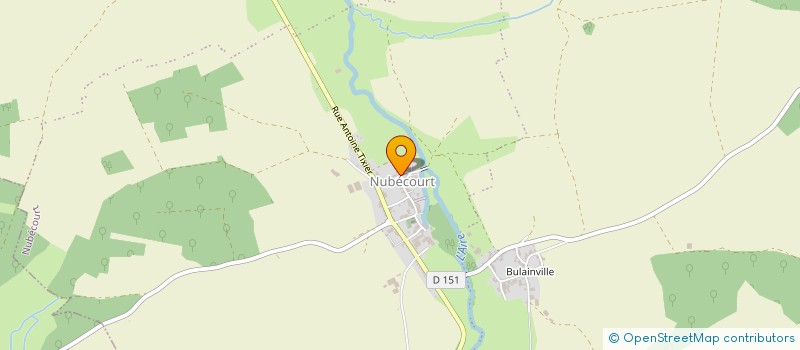 localisation de l'entreprise COMMUNE DE NUBECOURT à NUBECOURT