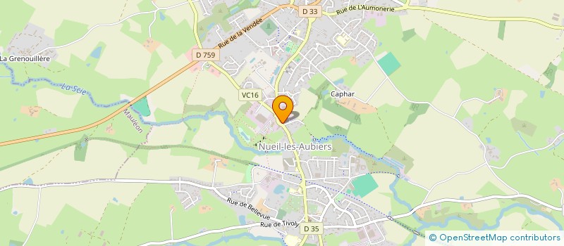 localisation de l'entreprise COMMUNE DE NUEIL LES AUBIERS  NUEIL-LES-AUBIERS