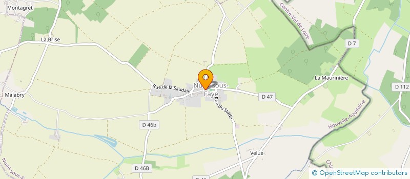 localisation de l'entreprise COMMUNE DE NUEIL SOUS FAYE  NUEIL-SOUS-FAYE