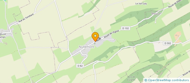 localisation de l'entreprise COMMUNE DE NULLEMONT  NULLEMONT