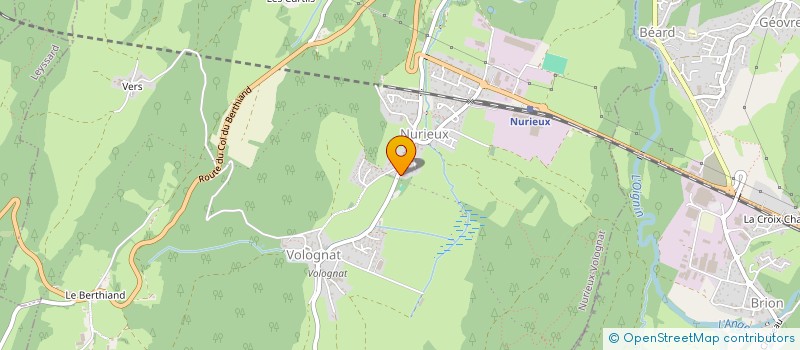 localisation de l'entreprise COMMUNE DE NURIEUX-VOLOGNAT  NURIEUX-VOLOGNAT
