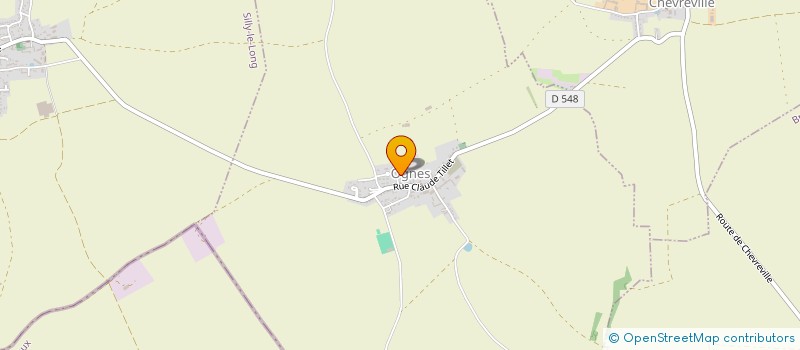 localisation de l'entreprise COMMUNE DE OGNES  OGNES