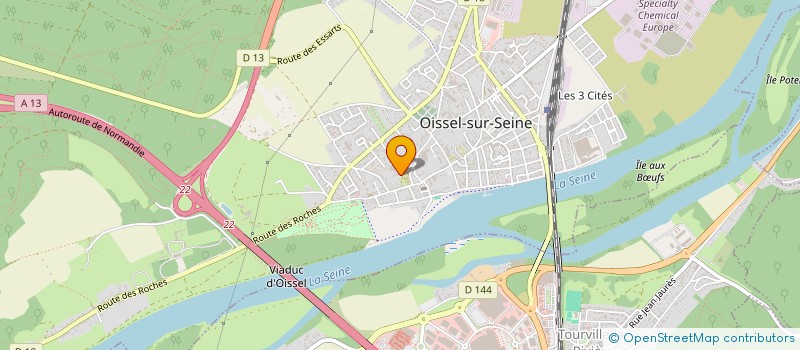 localisation de l'entreprise COMMUNE DE OISSEL-SUR-SEINE   OISSEL
