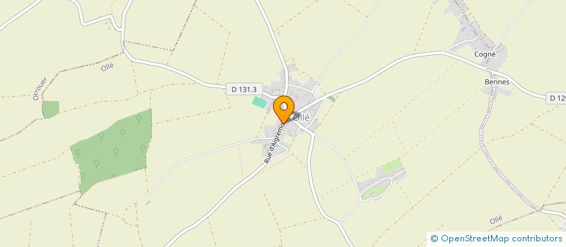 localisation de l'entreprise COMMUNE DE OLLE à OLLE