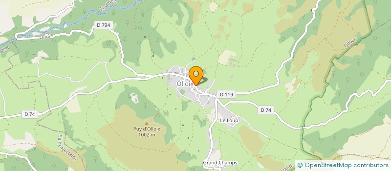 localisation de l'entreprise COMMUNE DE OLLOIX  OLLOIX
