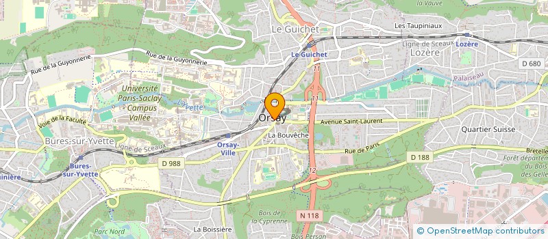 localisation de l'entreprise COMMUNE DE ORSAY à ORSAY