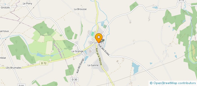localisation de l'entreprise COMMUNE DE ORSENNES à ORSENNES