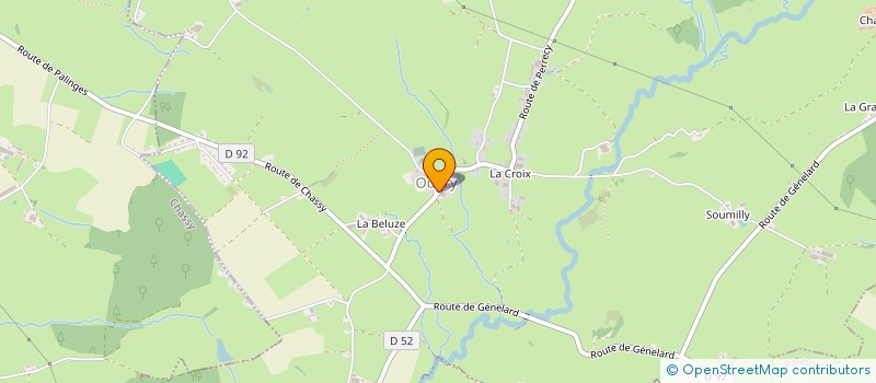 localisation de l'entreprise COMMUNE DE OUDRY  OUDRY