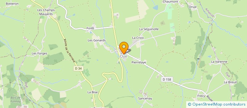 localisation de l'entreprise COMMUNE DE OYE  OYE