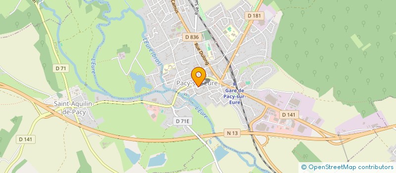 localisation de l'entreprise COMMUNE DE PACY-SUR-EURE à PACY-SUR-EURE