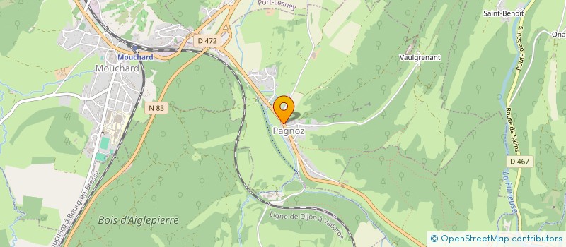 localisation de l'entreprise COMMUNE DE PAGNOZ  PAGNOZ