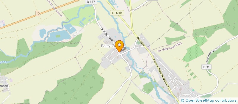 localisation de l'entreprise COMMUNE DE PAISY COSDON  PAISY-COSDON