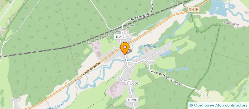 localisation de l'entreprise COMMUNE DE PALANTE  PALANTE